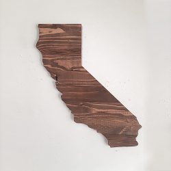 Streetwood Design California State Wood Signs Cutout Wall Art Decor
