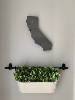 Streetwood Design California Wood State Sign Cutout Wall Art Decor
