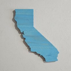 California Wooden State Sign Cutouts Wall Art Decor