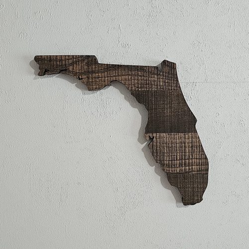 Streetwood Design Florida State Wood Signs Cutout Wall Art Decor