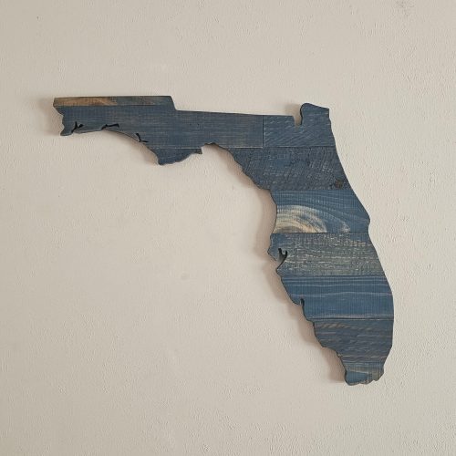 Florida Wooden State Sign Cutouts Wall Art Decor