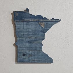 Minnesota Wooden State Sign Cutouts Wall Art Decor