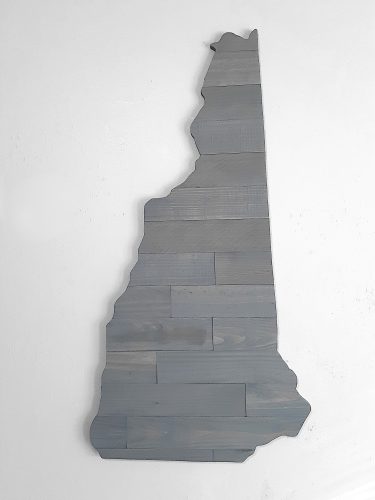 Streetwood Design New Hampshire State Wood Sign Cutout Wall Art Decor