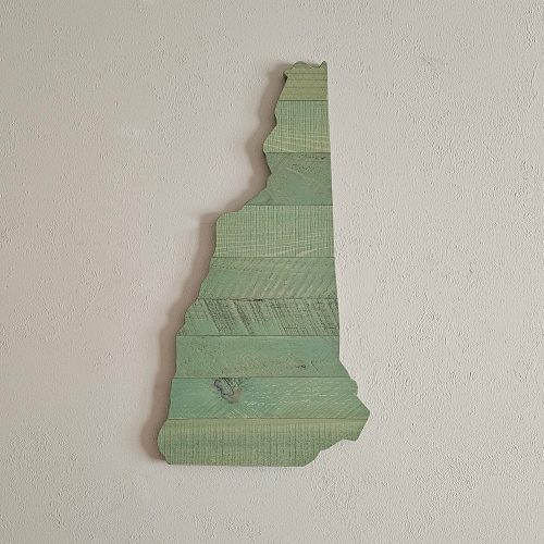 New Hampshire Wooden State Sign Cutouts Wall Art Decor