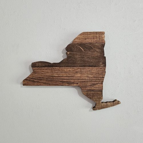 Streetwood Design New York State Wood Signs Cutout Wall Art Decor