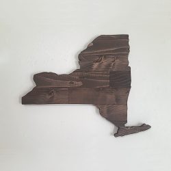Streetwood Design New York State Wood Signs Cutout Wall Art Décor