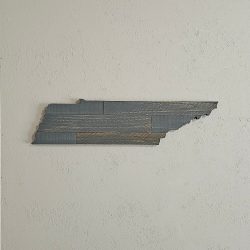 Tennessee Wooden State Sign Cutouts Wall Art Decor