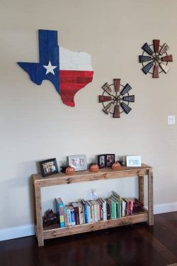 Streetwood Design Texas Lone Star State Wood Sign Wall Art Decor