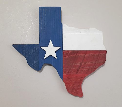 Streetwood Design Texas Lone Star State Wood Sign Wall Art Decor