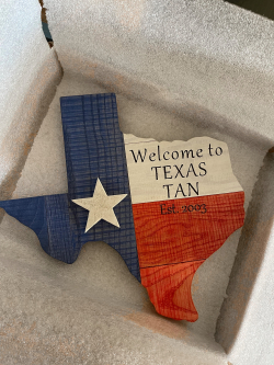 Texas Lone Star Wooden State Sign Cutout Plaque Wall Art Decor