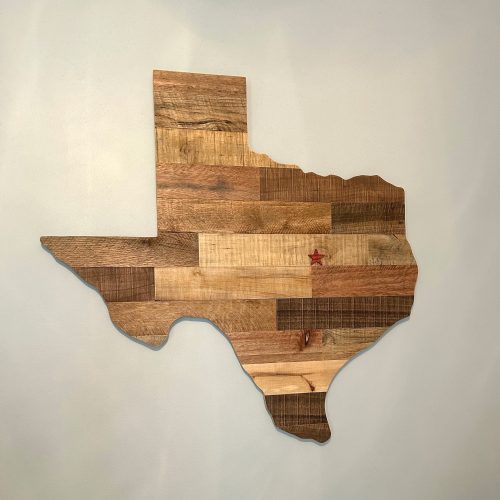 Streetwood Design Texas State Wood Signs Cutout Wall Art Decor