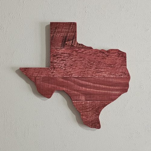 Texas Wooden State Sign Cutouts Wall Art Decor